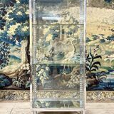 Vitrine De Magasin En Laiton Chromé Années 1960
