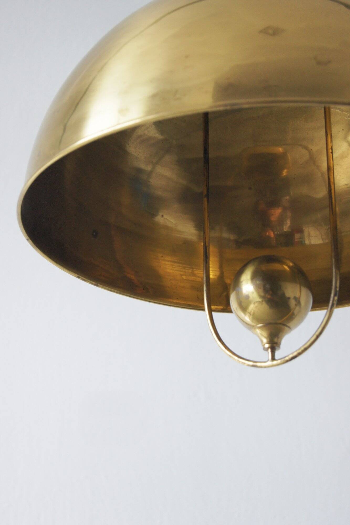 German Ceiling Lamp in Brass by Florian Schulz, 1970s
