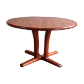 Table à manger massive en teck par Dyrlund, années 1970.