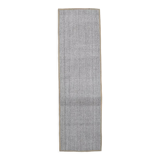 3x10 White Black Turkish Runner Rug 92x310Cm