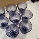 Set of 4 ARC Vintage Swirl Glass Dessert Cups