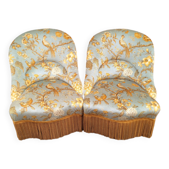 Napoleon III era toad armchair