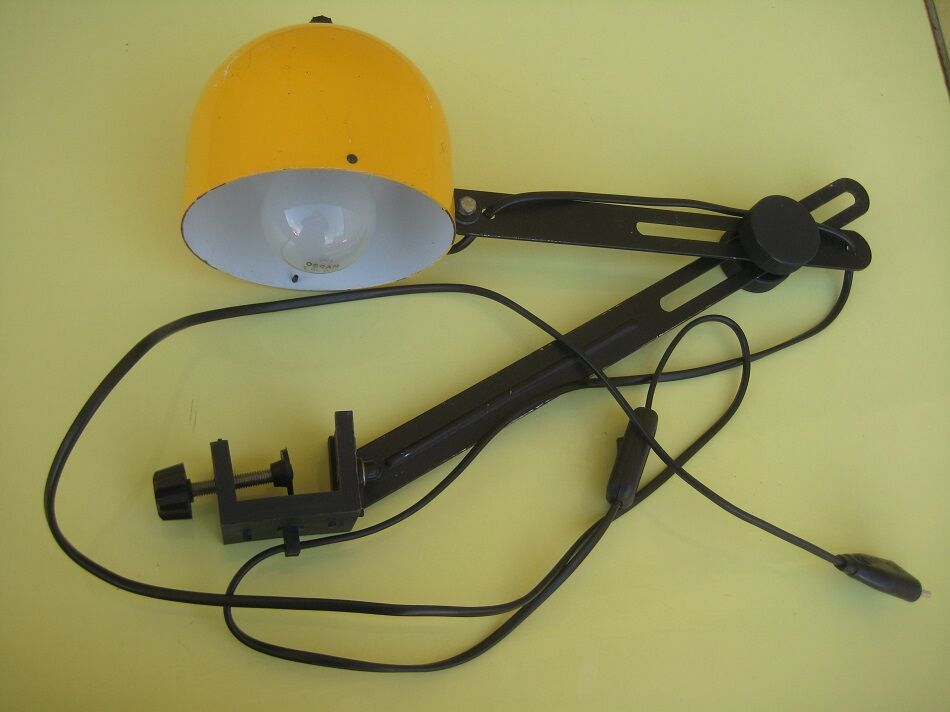 Vintage, former lampe of bureau or atelier
