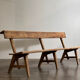 Pair of wooden benches