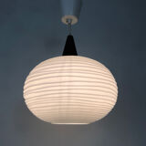 Scandinavian suspension teak and opaline, 1960 Denmark