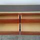 Console à tiroirs en laiton et bois années 70