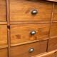 Old trade cabinet with drawers