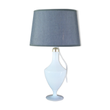 Glass table lamp in opal 1950