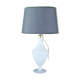 Lampe de table en verre opalin années 1950