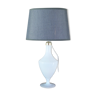 Glass table lamp in opal 1950