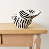 Striped elephant teapot