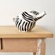 Striped elephant teapot