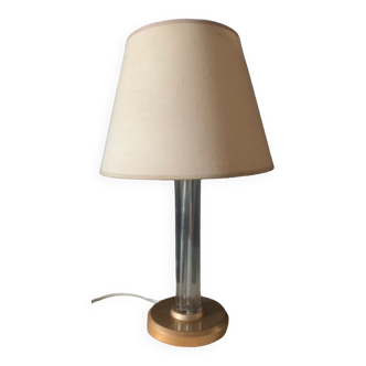 Art Deco lamp with glass base