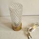 Table lamp made of glass and brass - 1970s