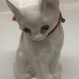 Delft Wit earthenware cat