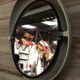 Oval mirror design allibert year 70