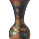 Coloured Indian brass vase