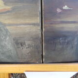 Pair of oil on canvas by Charles Leroux still life