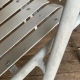 Vintage bistro chairs terrace in galvanized steel - set of 6