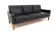 Scandinavian 3-seater leather sofa, Ulferts, Sweden, 1960