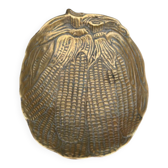 Polished Brass Corn Cob Bowl