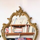 Large Louis XV rocaille gilded mirror