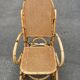 Rattan and cane rocking chair