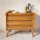 Vintage rattan chest of drawers