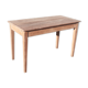 Table de ferme en chêne pieds fuselé bois brut