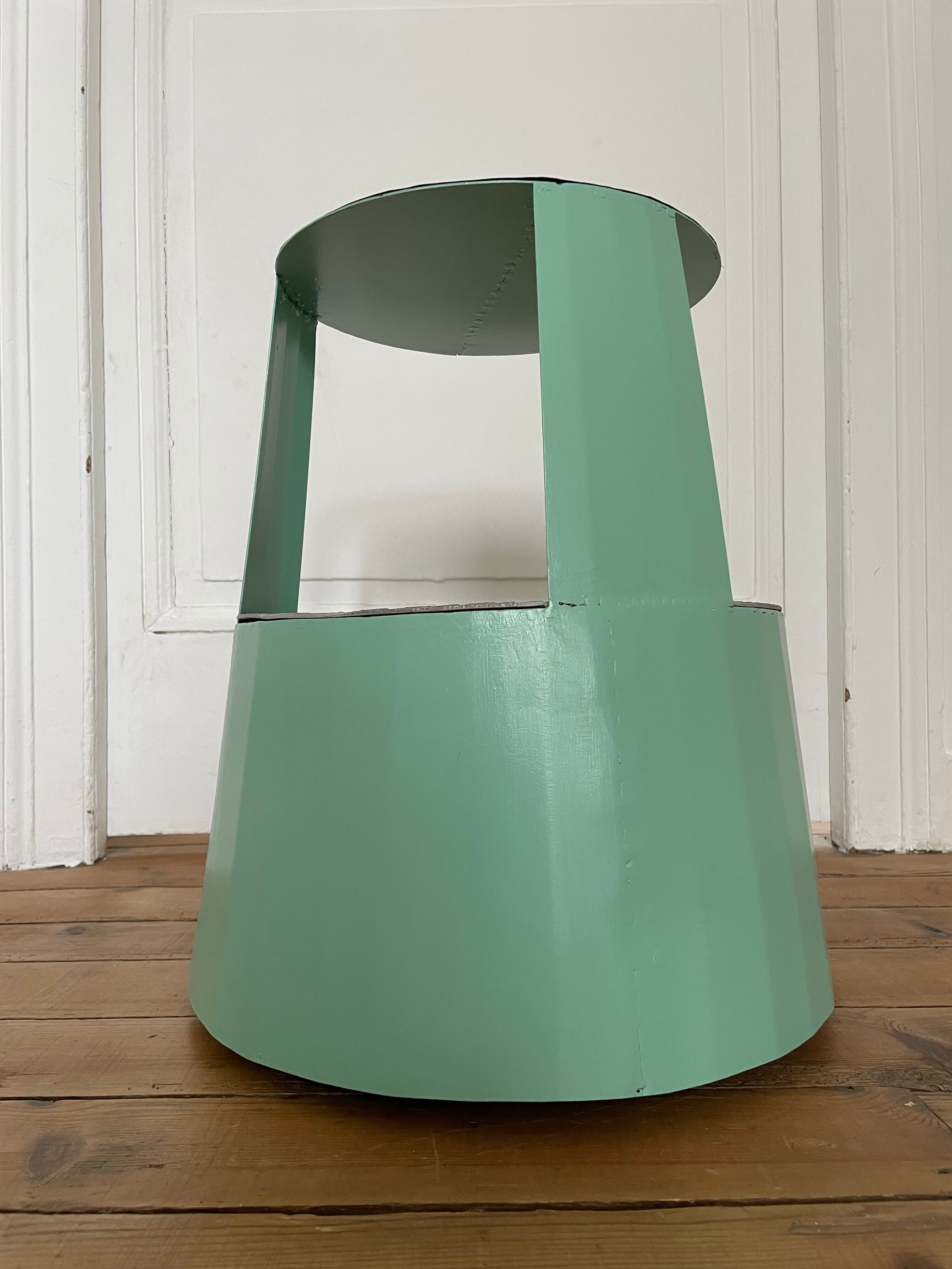 Former circus podium repainted Farrow And Ball