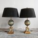 Pair of Hollywood Regency table lamps by Laudarte from the 2000s.
