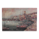 Painting of a cityscape with a harbour, Harry Dedic, 1960s