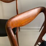 Trio of Danish chairs by Kai Lyngfeldt Larsen 60s, reupholstered