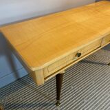 Dressing table in a vintage mirror triptych