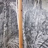 Scandinavian pine floor lamp