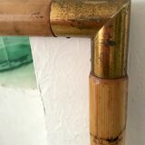 Vintage rattan and bamboo headboard