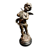 Moreau (after), bronze the angel with cymbals signed 20th century