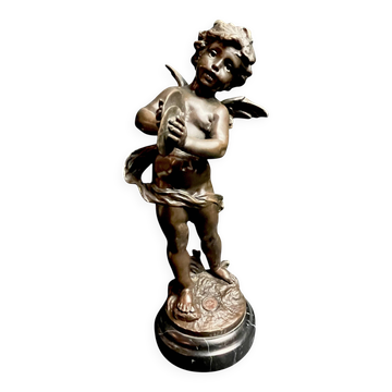 Moreau (after), bronze the angel with cymbals signed 20th century