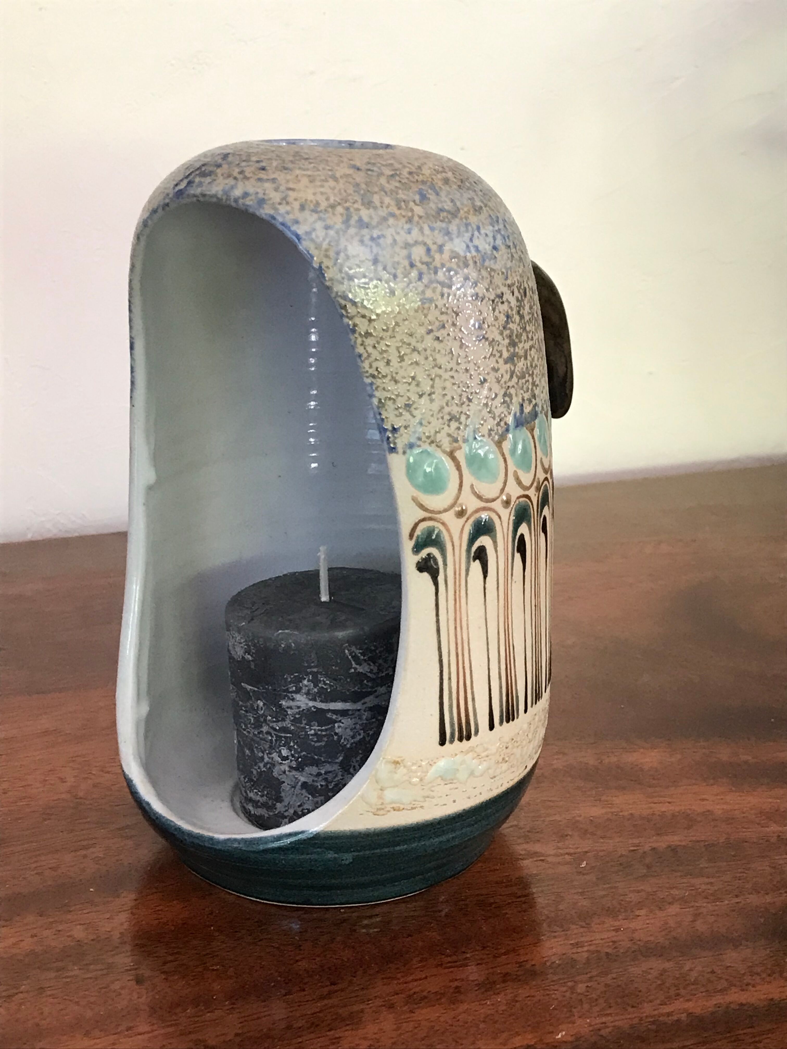 Vintage ceramic candlestick