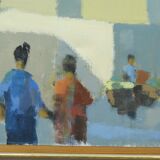 Stig Wernheden, Scandinavian Modern Landscape, 1960s, Oil on Canvas, Framed
