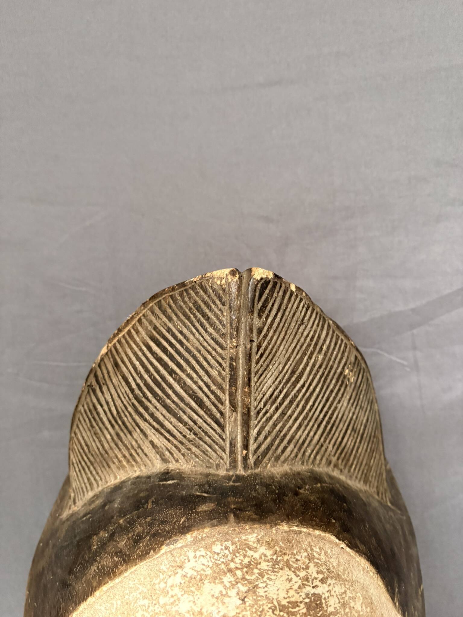 Ancient Tribal Wood Mask African Punu Maiden Mukudji Gabon