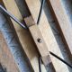 Folding wooden stool
