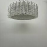 Glass Tubes Chandelier Flush mount from Doria Leuchten, 1960s
