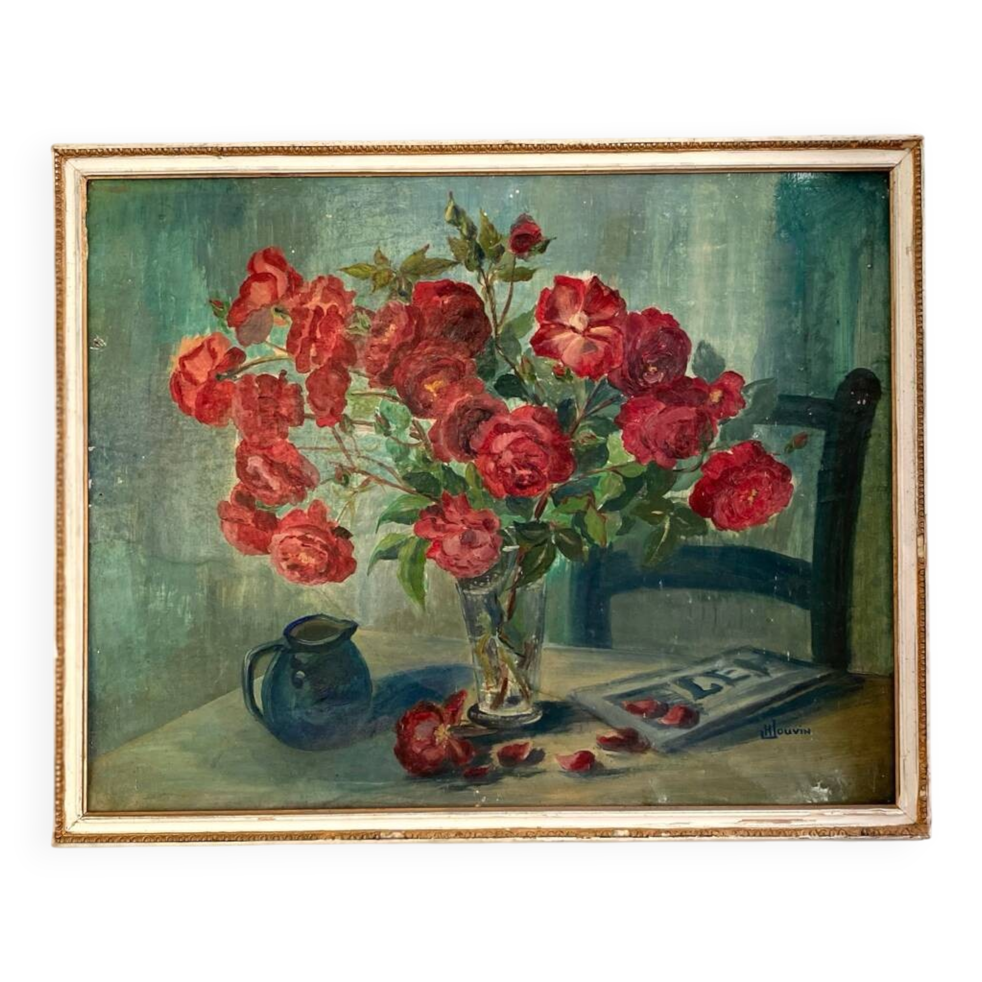 Old oil on wood dating from 1960