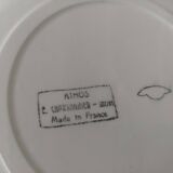 Salins E.Charbonnier half-soup plates, Athos decor, series of three years