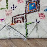 Handmade wool Berber rug 242 X 138 CM