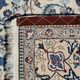 Persian Iran Nain Wool and Silk Oriental Rug: 3.10 X 2.08 Meters