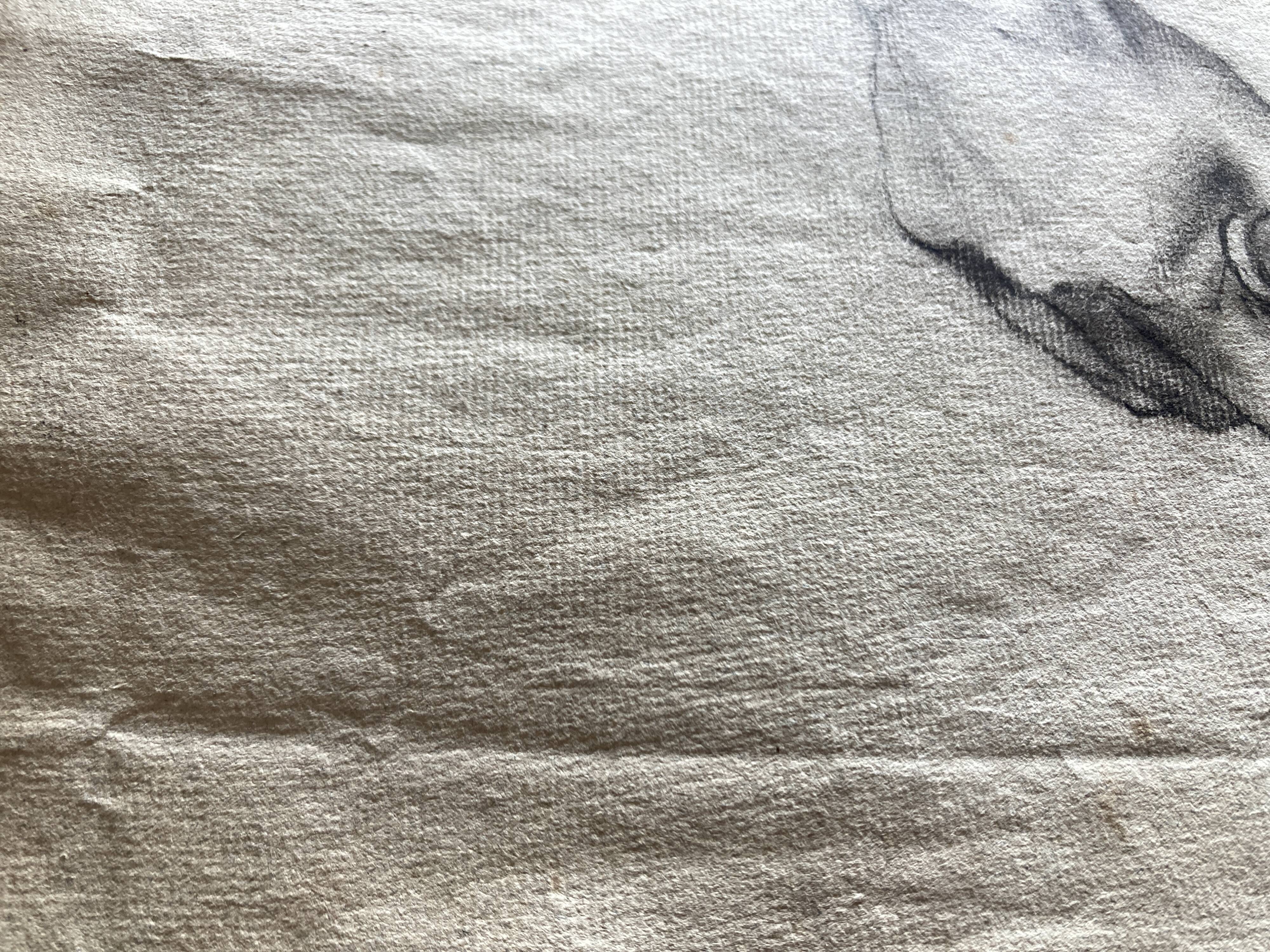 Workshop study on fine watermarked paper, late 19th century, Montparnasse in Paris.