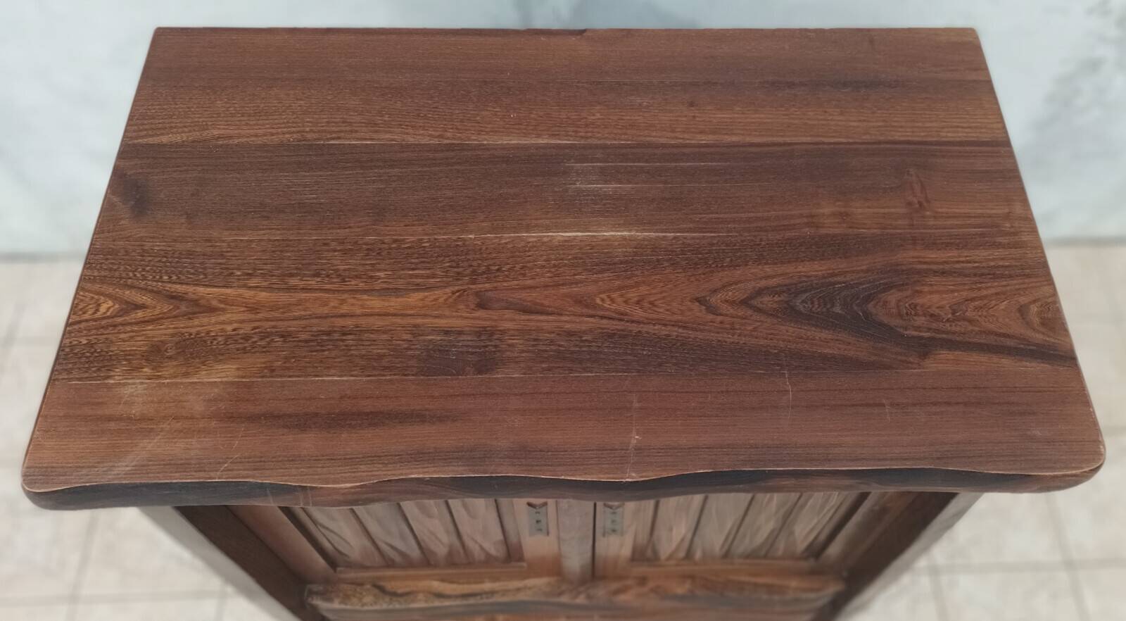 Aranjou sideboard in solid elm in the style of Olavi Hänninen 1960s