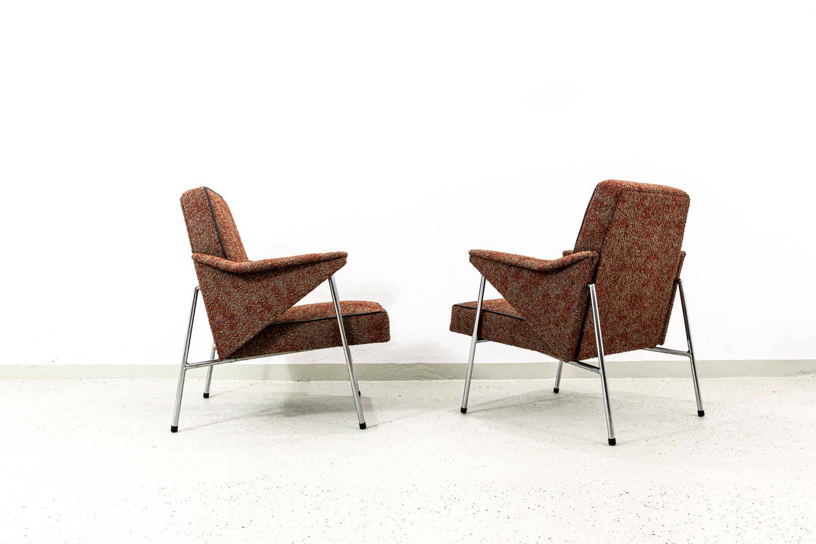 Pair of "Bat" armchairs by Wchód Zadziele, Poland, 1960s